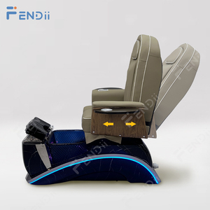Muebles para Salón de Uñas, Silla de Pedicura Eléctrica Profesional, Silla de Manicura y Pedicura con Taburete - Product Image 4
