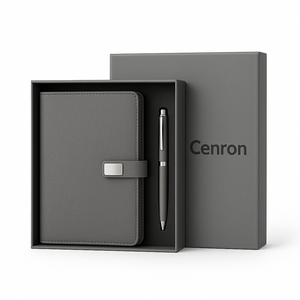 Set Regalo Agenda A5 Personalizzata con Penna, Diario in Pelle PU in Confezione Regalo per Clienti Aziendali - Product Image 1