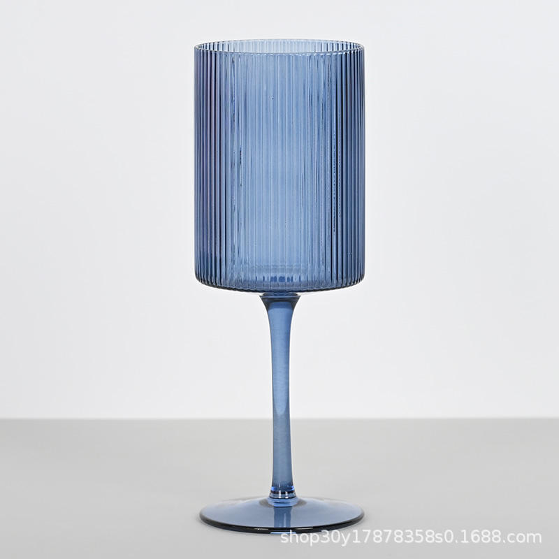 1321-vaso rayas azul 320ml