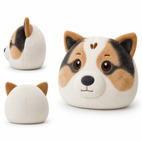 Fabricant de coussins en peluche personnalisés en forme de chien Corgi, jouet en peluche mignon pour enfants, coussin en peluche personnalisé