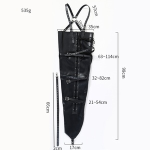 Pantalon de bondage serré à l'effigie d'une sirène, en cuir, pour la bondage, sac de retenue pour la flirtation BDSM pour adultes - Product Image 6