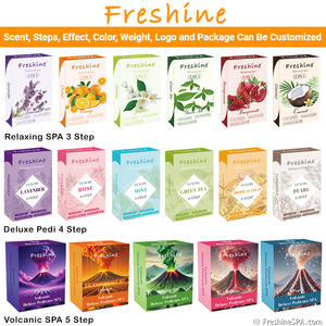 Productos de pedicura Spa para pies Exfoliante Removedor de callos Desechable Deluxe 4 Step Spa Pedicure Kit para salón de uñas - Product Image 4