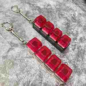 Stress Relief PC 3 Key & 4 Key Mechanical Keyboard Switch Tester Stress Relief Key Press <b>Squishy</b> Fidget Keychain Toy Product - Product Image 3