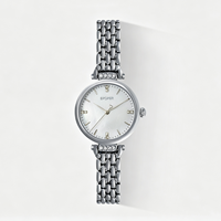 Montre à cadran romain pour femme, cadran en nacre, bracelet en acier inoxydable, montre à quartz étanche, cadeau d'anniversaire pour femme