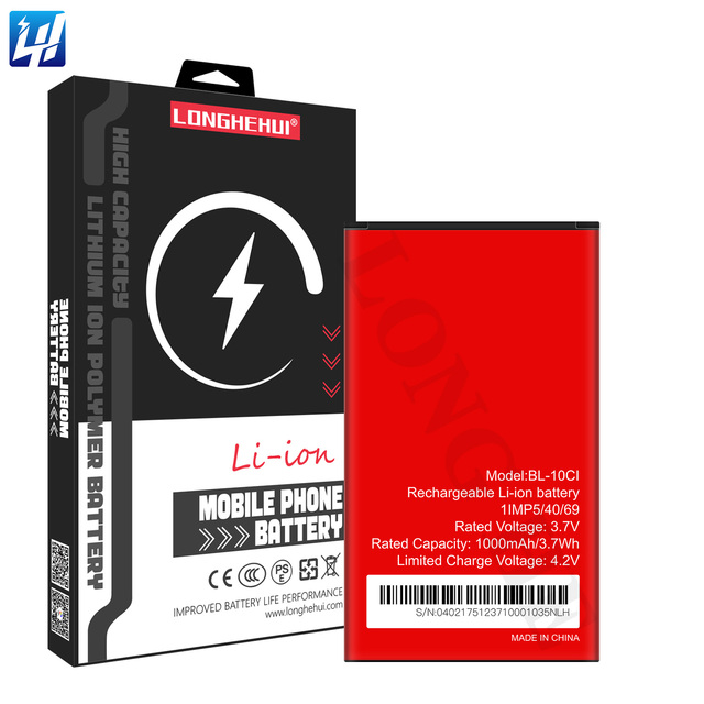 1000mAh BL-10CI Lithium-ion Rechargeable Mobile Phone Battery for Itel 10ci A36