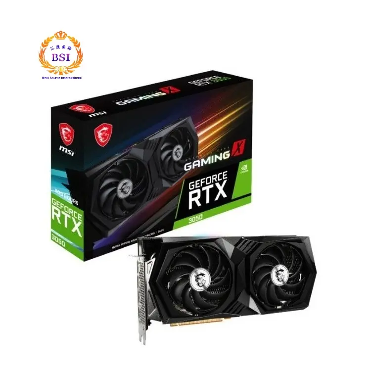 Graphic Card 3050 8 GB MSI RTX 3050 Gaming X Trio GPU RTX3050 Colorful RTX3050 Gigabyte RTX3050