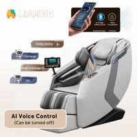 Fauteuil de massage Shiatsu 3D inclinable à glissement frontal sans espace de recul, pour une vie compacte