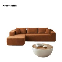Sofá Seccional Moderno en Forma de L para el Hogar, Mueble Pequeño para el Hogar, Combinación de Esquina, Tela, Compresión al Vacío para Talleres