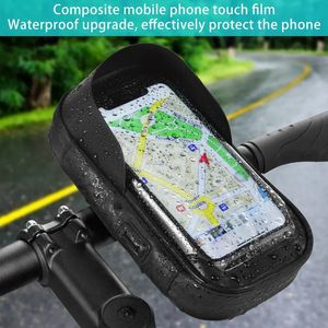 360 ° Rotation Avant Cadre Navigation Titulaire Étanche Écran Tactile Téléphone Stand <span class=keywords><strong>Carte</strong></span> Sac pour Moto Vélo Électrique Vélo Vélo - Product Image 3