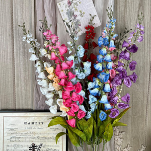 Bouquet de fleurs artificielles en soie, couleurs mélangées, léger, pour mariage et décoration intérieure - Product Image 1