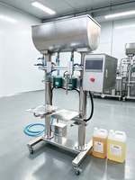 Système de remplissage semi-automatique par pesage pour boissons, remplisseur de 5-25 kg pour bidons et seaux d'huile lubrifiante liquide, machine de remplissage servo-pesante