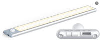Nouvelle lumière LED pour armoire à capteur PIR rechargeable magnétique, montage en surface pour placard, armoire, casier, cuisine, réglage de la puissance et de la CCT
