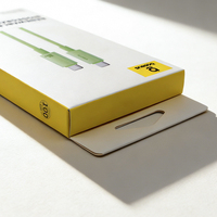 Boîte d'emballage personnalisée pour câble de charge rapide USB TYPE C MIRCO, boîte pliante en papier pour câble de charge rapide