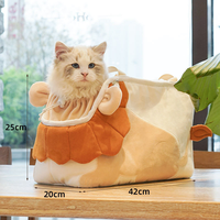 Sac de transport pour animaux de compagnie en forme de lion mignon, sac à main portable en tissu pour chat, petit chien, promenade en plein air