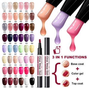 Stylo de vernis à <span class=keywords><strong>ongles</strong></span> en gel 48 couleurs, gel 3-en-1 multifonction, manucure en une étape, vente en gros, fournitures de nail art pour salon - Product Image 2