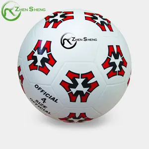 Zhensheng Factory Supplier Football Soccer Ball Custom Logo Rubber Football Size 3 4 5 For Promotion Advertising