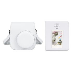 Fuji <span class=keywords><strong>Instax</strong></span> <span class=keywords><strong>Mini</strong></span> 12/11/<span class=keywords><strong>9</strong></span>/8 étui pour <span class=keywords><strong>appareil</strong></span> <span class=keywords><strong>photo</strong></span> avec album <span class=keywords><strong>photo</strong></span> sac en cuir PU avec poche et bandoulière réglable - Product Image 5