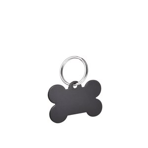 Colgante de Hueso Negro 19x30 mm Etiquetas para Animales - Product Image 1