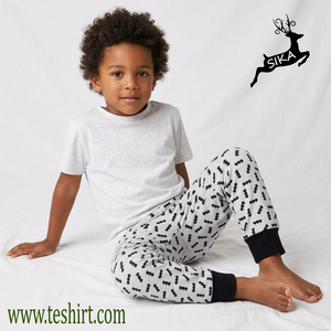 Spring Baby Boys Cotton Fashion Trousers Kids <b>Pants</b> Children Boutique Clothes OEM Elastic Waist Full Length Letter Pattern - Product Image 1