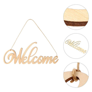 Panneau en <span class=keywords><strong>bois</strong></span> « Bienvenue à la maison », lettres en <span class=keywords><strong>bois</strong></span>, blocs de mots pour couronnes, artisanat, décoration murale et <span class=keywords><strong>porte</strong></span>. - Product Image 4