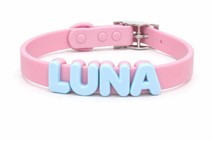 <span class=keywords><strong>Collare</strong></span> Personalizzato <span class=keywords><strong>con</strong></span> Ciondolo Lettera in Inglese, Pendente in Silicone Personalizzato per Cani e Gatti, Accessori per Guinzaglio - Product Image 3