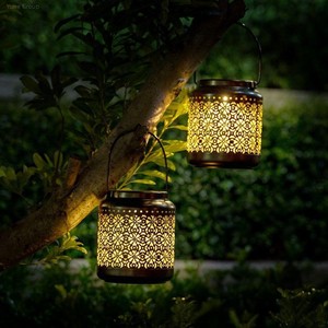 Lámpara Solar LED de Metal para Exteriores, Impermeable IP68, Decoración de Jardín, Patio, Porche, con Control Remoto, 2 Años de Garantía - Product Image 2