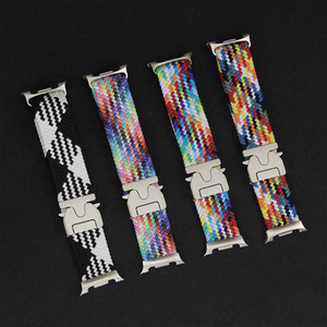 バックル弾性編組ナイロンループサムスン時計用ギャラクシーウォッチ用バンド8 40mm 44mm 8クラシック46mm - Product Image 5