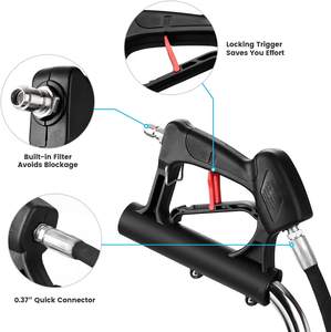 Nettoyeur de surface <span class=keywords><strong>pour</strong></span> nettoyeur haute pression 4500psi Nettoyeur à disque en acier inoxydable 28Mpa avec roues - Product Image 4
