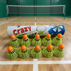 Volantes de bádminton de nailon para entrenamiento, con cabeza de espuma, vuelo estable y duradero, para práctica deportiva en interiores y exteriores - Product Image 5