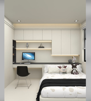 Armoire en bois moderne et confortable avec configuration polyvalente pour l'école, la villa, la chambre, le salon ou la salle de sport. Beaucoup d'espace de rangement