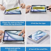 Protection d'écran pour Xiaomi Pad 6 Pro 7 8 6S Pro Redmi Pad 2 2025 Pro Se/Poco Pad avec plateau d'installation intelligent, sans bulles ni poussière