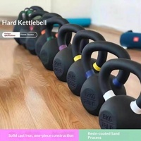 Pesa Rusa de Hierro Fundido Sólido con Anillo de Color, Recubrimiento Electrostático, 8 kg, para Fitness Masculino, Deportes en Casa, Unisex, China