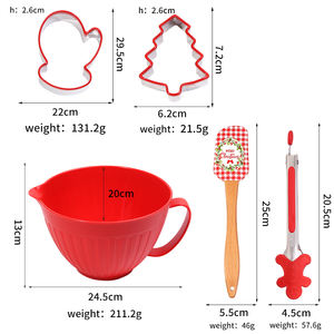 Nouveau produit Ensemble d'outils de cuisson et de pâtisserie de Noël tout-en-un avec disque à pâte <span class=keywords><strong>pour</strong></span> bol à salade <span class=keywords><strong>pour</strong></span> <span class=keywords><strong>les</strong></span> boulangers et la cuisine - Product Image 2