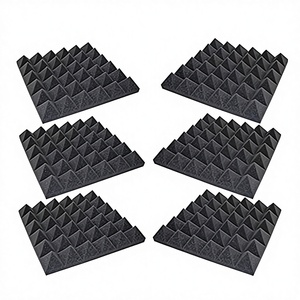 Panneau acoustique insonorisant en mousse pyramidale personnalisé à faible coût 30x30x5cm ignifuge réduction du bruit de 80% pour studio - Product Image 3