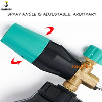 Canon à mousse sous pression en cuivre, Lance à mousse à Jet d'eau, pistolet à mousse pour lavage de voiture avec tasse à mesurer de 20ML