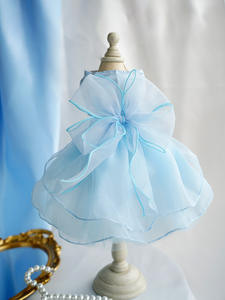 Köpek tatlı ilmek lüks Pet etek nedime elbisesi ile düğün elbisesi parti köpek elbise Pet giysi fabrika toptan - Product Image 2