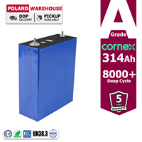 Stock UE Grade A 3.2V 314Ah Lifepo4 Akku 3.2V 320Ah Cellule de batterie Lifepo4 rechargeable pour stockage d'énergie Batterie au lithium