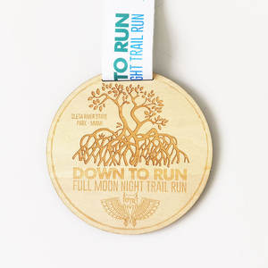Fabricant vente en gros bois bambou <span class=keywords><strong>gravure</strong></span> impression couleur marathon course médaille de finition médailles en bois personnalisées - Product Image 5