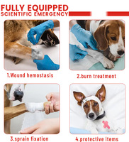 NIUNIU Bestseller Fournitures pour animaux de compagnie Trousse de premiers secours d'urgence en plein air Matériaux en plastique stérilisés et coton Design moderne pour