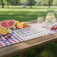 Barquettes en plastique PP transparent personnalisables, idéales pour l'emballage de boules de sésame surgelées, de boules de riz gluant et pour la fabrication de glaçons