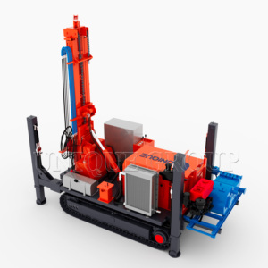 JJEM hydraulique 350m-400m plate-forme de forage de puits d'eau diesel 300m chenille montée en profondeur avec roulement de moteur de pompe à noyau prix de vente - Product Image 4