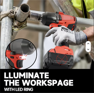 1300Nm High Torque 18V Brushless Quality Modern Tools Renovations Repairs Portable 1/2inch High-Intensity Impact <b>Wrench</b> MWK-21 M - Product Image 4