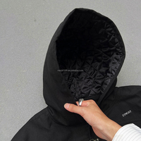 Personnalisé surdimensionné poids lourd pont crochet pompier fermoir boucle matelassé coton vêtements de travail Bomber capuche veste de travail pour hommes