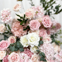 Bunga Sutra Artifisial Realistis untuk Gapura & Latar Belakang Pernikahan dengan Warna Floral yang Dapat Disesuaikan, Desain Modern, Dapat Digunakan Kembali untuk Natal