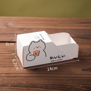 Caja de Papel Kraft Desechable Personalizable para Llevar, Paquete para Hornear, Desayuno, Hamburguesa, Sándwich, Contenedor de Papel con Tapa - Product Image 6