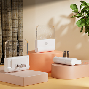 Lampe de nuit LED à brancher 0,5W à économie d'énergie, avec capteur de lumière et motif visage souriant mignon, certifiée CE RoHS, vente en gros d'usine, lampe de nuit OEM - Product Image 3