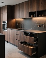 Panneau arrière d'armoire de cuisine en contreplaqué de noyer de qualité supérieure de 9mm-Panneau multicouche OEM pour support d'armoire et fond de tiroir