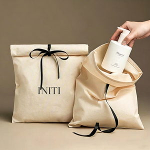 Bolsas de Algodón de Lujo de Alta Calidad para Ropa, Regalos, Cosméticos, Bolsas de Almacenamiento, Bolsas de Algodón Muselina con Logotipo Personalizado - Product Image 3