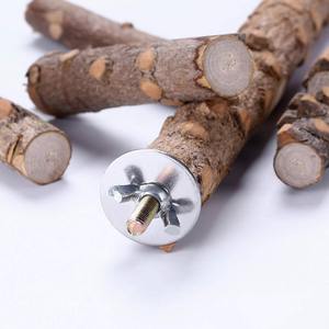 Toptan kuş levrek standı oyuncak ahşap papağan levrek kuş kafesi şube levrek aksesuarları için Parakeets atiatiels Conures <span class=keywords><strong>Macaws</strong></span> - Product Image 6