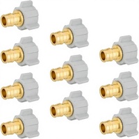 Adaptateur pivotant en laiton forgé PEX-A 1/2" x 1/2" NPT femelle |    Raccords à débit maximal, longueur totale de 4 pouces
